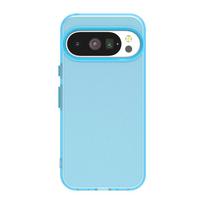 Frosted Case For Google Pixel 10 Pro Cover Pixel 10 Pro XL Fundas Coque Matte Translucent PC TPU Phone Bumper Pixel 10 Pro Google Pixel 10 Pro XL mėlyna
