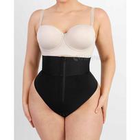 Women's Zipper Waist Trainer High Waist Tummy Control Thong Shapewear Butt Lifter Compression Panty for Postpartum Lipo Recovery Xs juoda