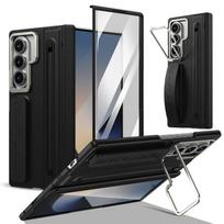 For Samsung Galaxy Z Fold 7 Fold 6 5 4 3 Case Protective Camera Holder Metal Feel Wraist Band and Film Mobile Phone Back Cover Opp Bag&For Galaxy Z Fold4 juoda