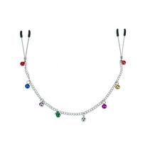 Colorful Bells Body Jewelry Chain with Adjustable Clips Clamps įvairiaspalvis