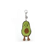 JELLYCAT Gourmet Collection Fruit Happy Avocado Amuseable Avocado Bag Charm Keychain Green Doll Plush Figure 16cm Height 16cm žalia
