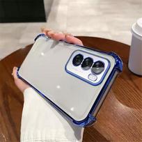 Prabangus smūgiams atsparus telefono dėklas skirtas OPPO Reno 12 Pro A16 A16S A17 A54S A53S A5 A9 2020 A36 A76 4G minkštas silikoninis permatomas dangtelis For Reno 12