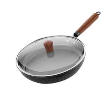 Shangheng 24cm Maifan akmens nelipni keptuvė su dangčiu