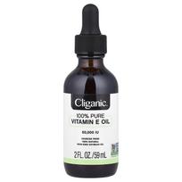 Cliganic, 100% Pure Vitamin E Oil, 60,000 IU, 59 ml (2 fl oz)