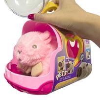 Electric Capybara Walking Doll Toy With Sound Fun Plush Animal Gift For Kids Random rožinė