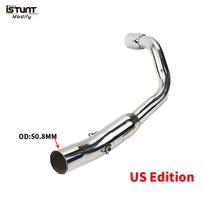 Slip On For Honda Hornet 600 Exhaust Mid Pipe 50.8 mm CB600F Hornet EU US Edition Stainless Steel Modified Rear Exhaust Pipe US Edition