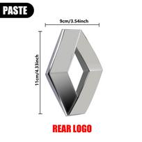 ESIF6 3D ABS Ženklelis Automobilio Priekinės Grotelės Variklio Dangčio Emblema Bagažinės Galinis Logotipo Lipdukas Dekoracija Renault Clio Kadjar Koleos Megane Espace Scenic