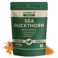 Nutrabud Sea Buckthorn Berry Powder Pure Himalayan Fruit Supplement For Daily Wellness And Nutritional Support 100g Pack