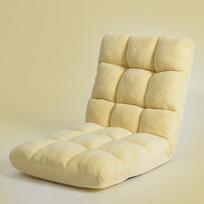 Foldable Floor Sofa Chair, Lazy Bag Bed for Living Room, Portable Lounger with Removable Cover, Easy Storage Ottoman for Bedroom