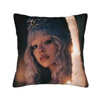 Pillow Cover M-Melanie M-Martinez Hades Novelty Pillow Case For Sofa Couch Bed Living Room Pillowcases Peach skin 18*18(CM)-1Pcs