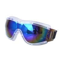 Children's goggles with high-definition colored lenses, anti-spit-up, dustproof, windproof, water-resistant, suitable for water battles White framed color film