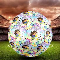 Gabby Dollhouse Indoor Soccer Ball Size 5 Colorful All Ages Machine Stitched PVC Competition Ready Durable High-Bounce