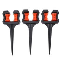 3PCS Black Garden Hose Guide Spike ABS Water Pipe Holder Spike Hose Guide Stake  Hose Routing 26cm Length