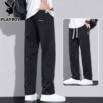 PLAYBOY Men's Ice Silk Quick-Dry Casual Pants XL juoda