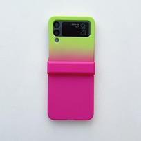 For Samsung Galaxy Z Flip 4 3 Case Gradient Skin -Friendly Feel With Bracelet Shockproof Hard Back Protection Cover Accessories For Galaxy Z Flip 4