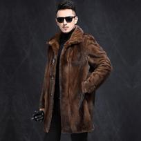 Naujas aukštos imitacijos audinės kailio vyriškas audinės kailio kailis Viso audinės kailio ilgas kailis žieminis šiltas paltas 6XL