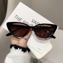 Vintage Summer Outdoor Sunglasses Stylish Cat Eye Frame Sun Glasses Eyewear UV400 Shades Sun Protection Eyeglasses white