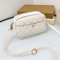 Embroidered Diamond Square Bag, New Women's Bag, Caviar Mobile Phone Bag, Christmas Shoulder Messenger Bag. balta