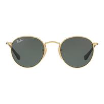 RayBan Alloy Aviator Metal Sunglasses with Gold Frame and Green Lenses Kids' 44