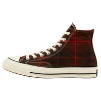 Converse Chuck Taylor All Star 70 Hi Black Orange Plaid Unisex 35