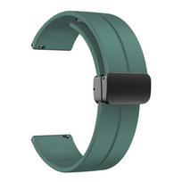 Silikoninis magnetinis dirželis Redmi Watch 5 Active Lite 22mm Minkštas sportinis dirželis 18mm 20mm Xiaomi Redmi Watch 5Active 3Lite Prieigai 22mm band pušies žalios spalvos