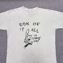 Vintažiniai „Sick of It All“ grupės „Clobberin Time“ marškinėliai Unisex Koncertiniai S dydis iki 5XL MQ117 Unisex marškinėliai M gray