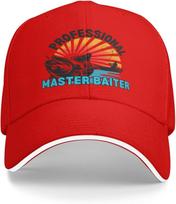 Professional Master Baiter Funny Fishing Graphic Trucker Cap Adjustable Outdoor Hat One Size