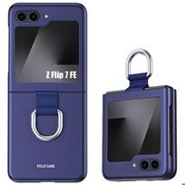 Protective Case - BOOLING - for Samsung Galaxy Z Flip 7 FE - Shockproof - Buckle - Navy Blue mėlyna
