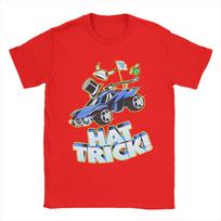 Rocket League Hat Trick Blue Car TShirt Beach  Pure Cotton TShirts For Men Cool Print Tee Shirt ShortSleeve Y2K Retro Clothes S