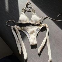 Sexy Split Swimsuit Chain Bikini S