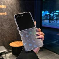 Applicable to Samsung zflip7 mobile phone case Z flip8 generation folding screen flip zflip6 laser gradual change magnetic case zflip 8
