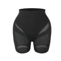 Women Sexy High Waist Underwear Tummy Control Butt Lifter Shapewear Double Layer Mesh Quarter Panty Shaper V Cut Thigh Trimmer