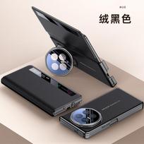 Applicable to Honor magicv6 mobile phone case smart window honorV6 double central axis anti-drop electroplating Internet celebrity men's leather case honor magic v6