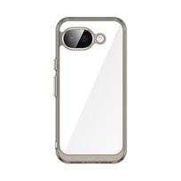 For Google Pixel 10A Clear Case Pixel 10A Cover Coque Fundas Hard Translucent Soft Edge Phone Bumper For Google Pixel 10A Google Pixel 10a pilka spalva