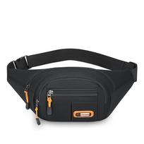Men’s Waterproof Waist Bag Large Capacity Crossbody Sling Bag Multi Pocket Belt Bag Outdoor Travel Chest Pack juoda