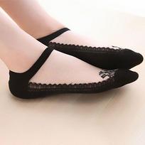 Comfortable Women Colors Sexy Ultra-thin Elastic Silky Short Silk Lace Invisible Socks Perfect For Gifting