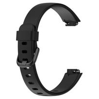 Fitbit Inspire 3 Sporto kilpos keičiamos apyrankės moterims ir vyrams Minkšta silikoninė apyrankė laikrodžiui su sagtimi Bundle2 juoda