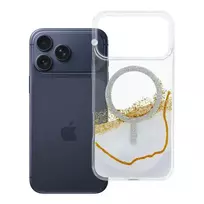 OEM Golden phone case with MagSafe support for iPhone 17 Pro Max | iPhone 18 Pro Max white