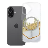 OEM Golden phone case with MagSafe support for iPhone 17, white