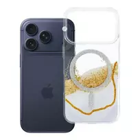 OEM Golden phone case with MagSafe support for iPhone 17 Pro | iPhone 18 Pro white
