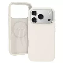 Liavec Silky phone case with MagSafe support for iPhone 17 Pro Max, beige