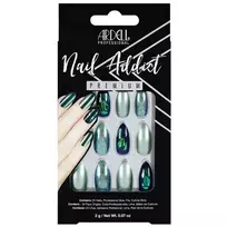 Ardell Nail Addict Green Glitter Chrome Press-on Nails