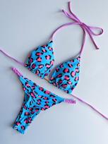 Sexy Swimsuit Women Braided rope Micro Bikinis 2024 New Swimsuit Leopard Print Brazilian Biquinis Beach Bathing Suit S