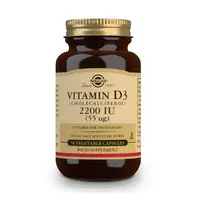 SOLGAR Vitamin D3 2200 IU (55 mcg) 50 Capsules
