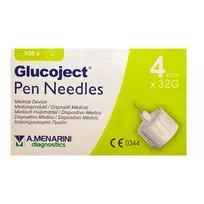 MENARINI Glucoject Insulin Needle 32G x 4mm 100U