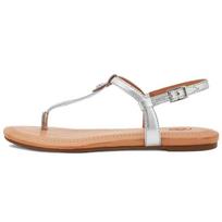 UGG Leather One Strap Sandals Women's Silver 1118516-SLVM 36 beige