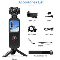 Pocket Action Camera 5K 270° Auto Rotatable Stabilization Touch Screen 4X Zoom Portable Digital Video Recorder Sports DV No Card