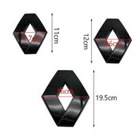 AFVS7 For Renault Megane 2 3 4 Twingo Clio Talisman Captur Sandero Car Front Grille Emblem Rear trunk Logo Badge Sticker Accessories 11x8.7cm