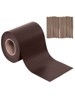 Tvoros juostos rinkinys 35x0.19 m (450 g/m²) + 20 klipsai, rudas