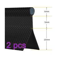Markizės bėgių vamzdynas 6 mm dvigubas atvartas, pilkas PVC šerdies Keder stovyklavietė / palapinė / tentai / palapinės